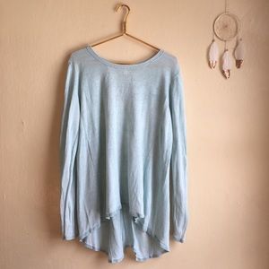 Eileen Fisher Blue Linen tunic Sweater